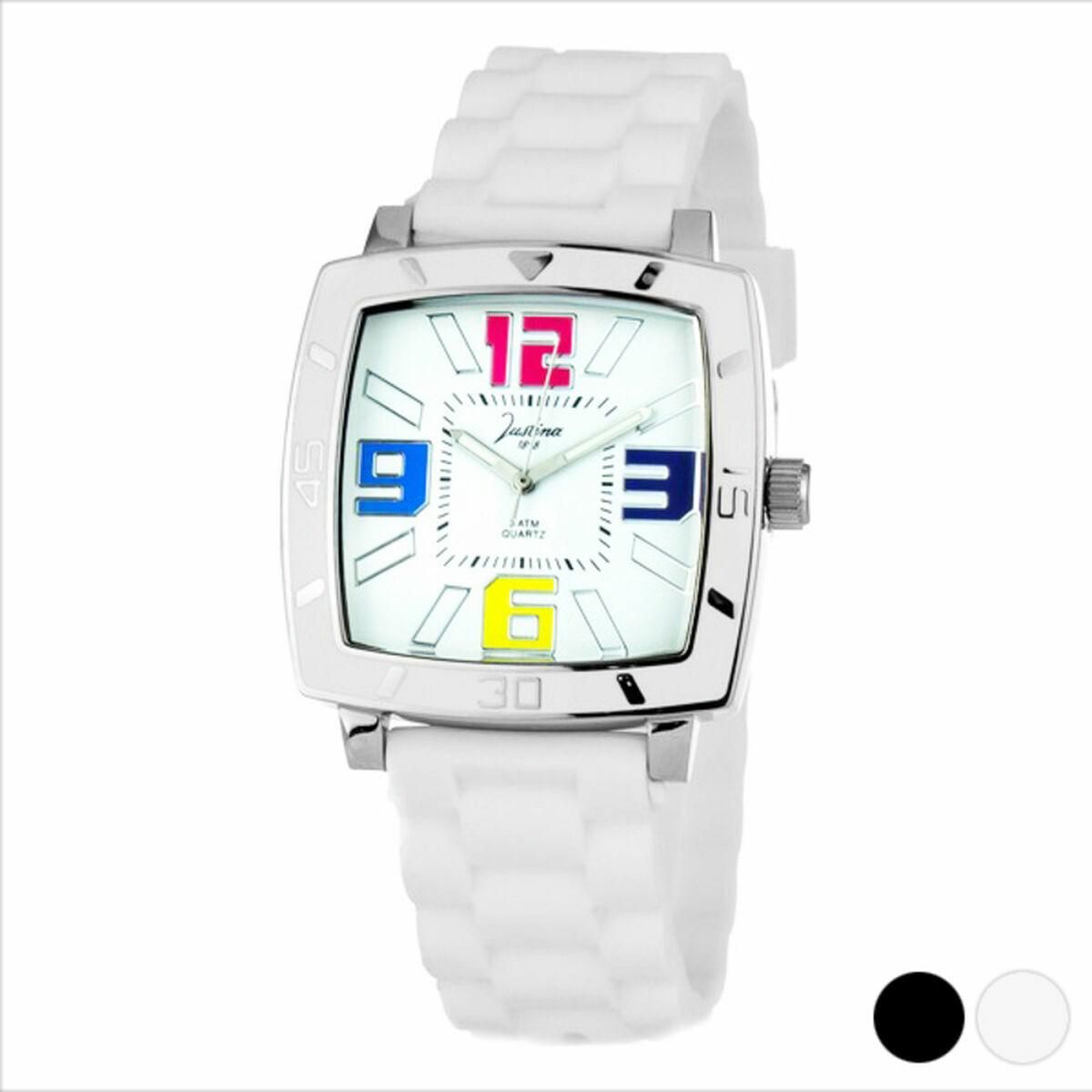 Unisex ur Justina 21971 (Ø 40 mm) Hvid