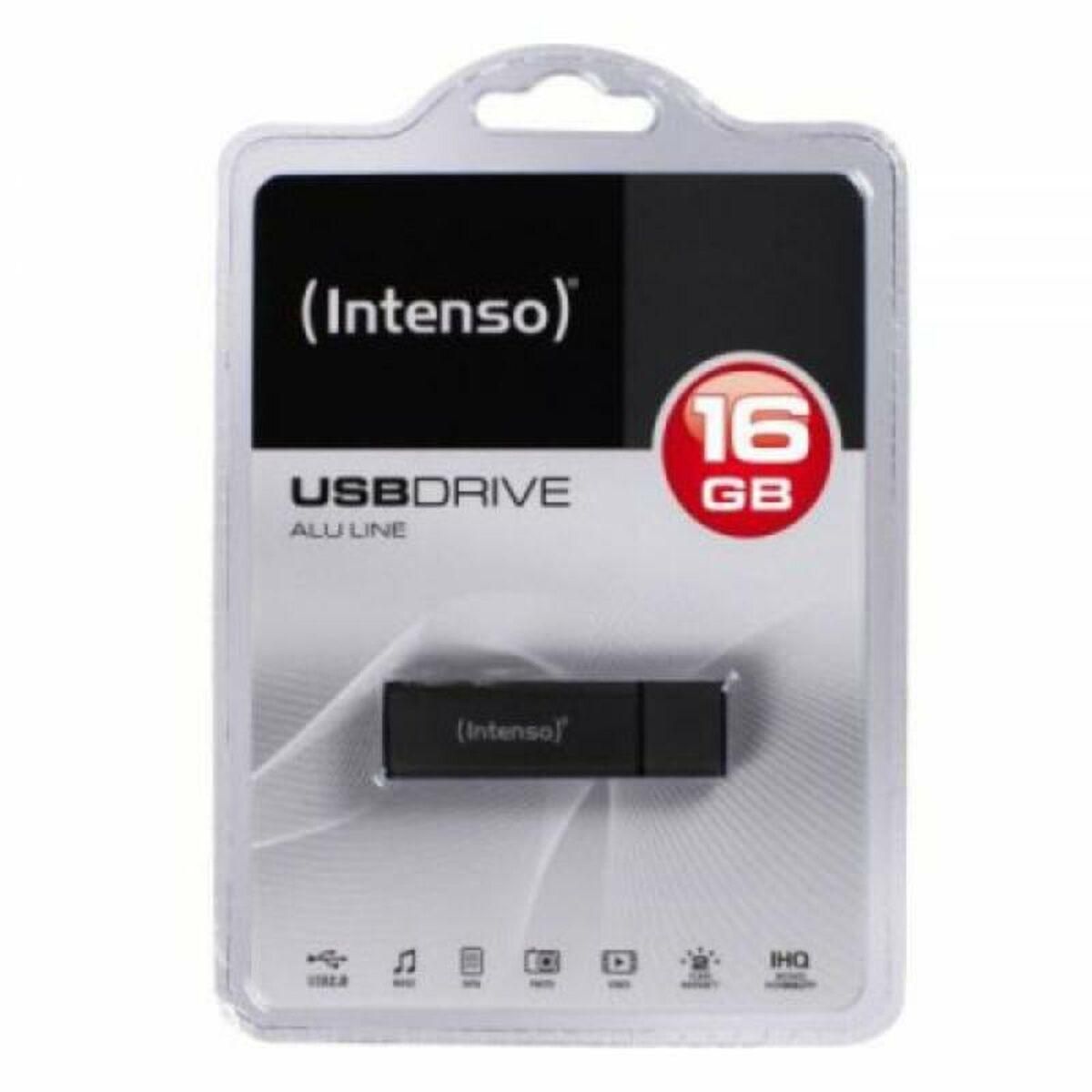 USB-stik INTENSO ALU LINE 16 GB Antracit 16 GB USB-stik