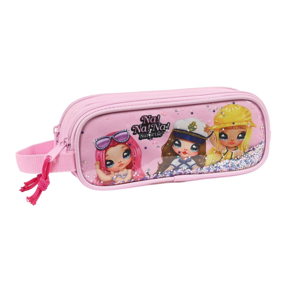 Dobbelt carry-all Na!Na!Na! Surprise Sparkles Pink (21 x 8 x 6 cm)