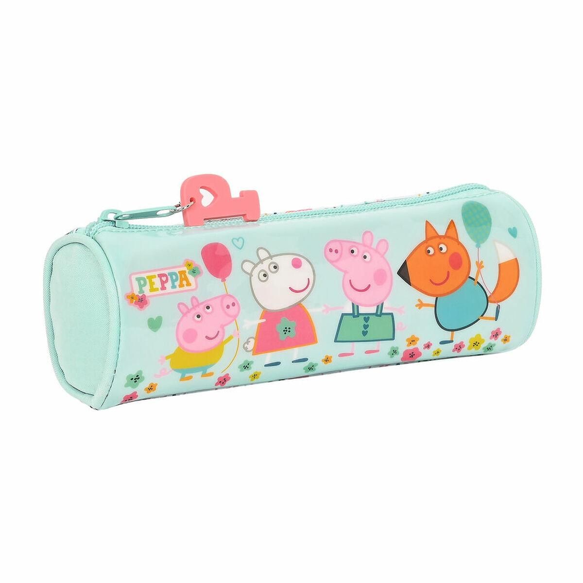 Cylinder Penalhus Peppa Pig Cosy corner Lyseblå (20 x 7 x 7 cm)