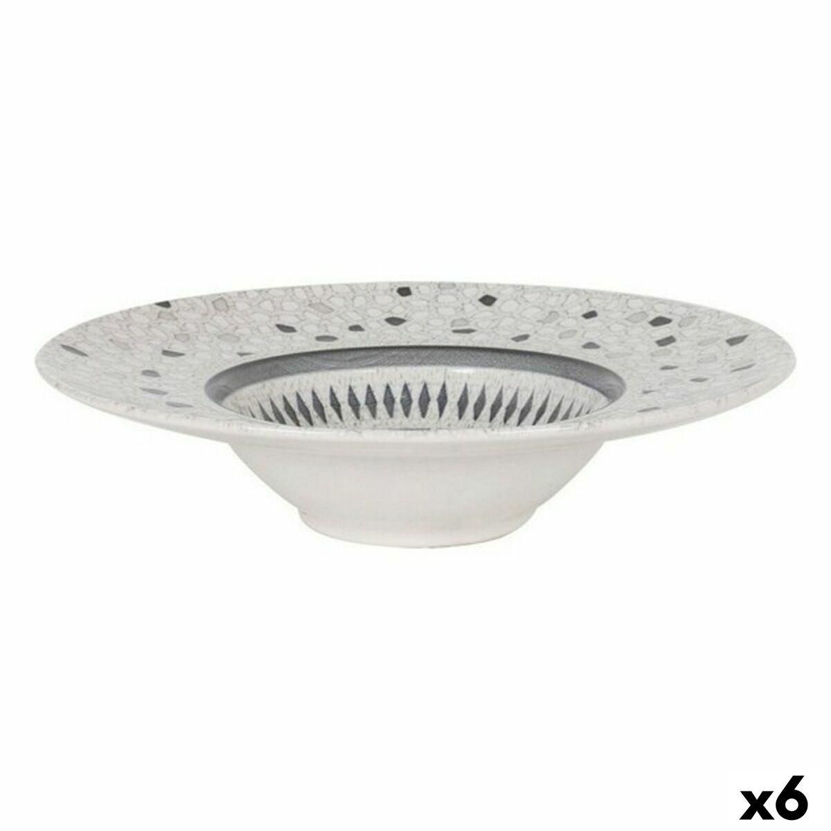 Pastaskål Risotto La Mediterránea Barroc Porcelæn (6 enheder) (ø 28 x 6,8 cm)