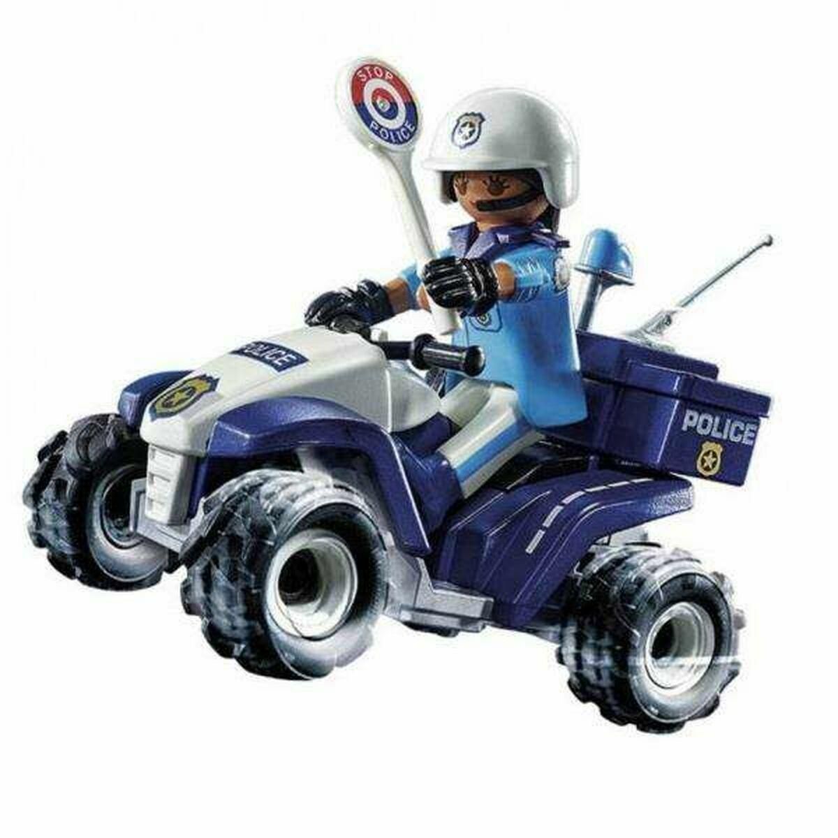 Legetøjssæt med køretøjer Playmobil Speed Quad City Action 71092 Politi (21 stk)