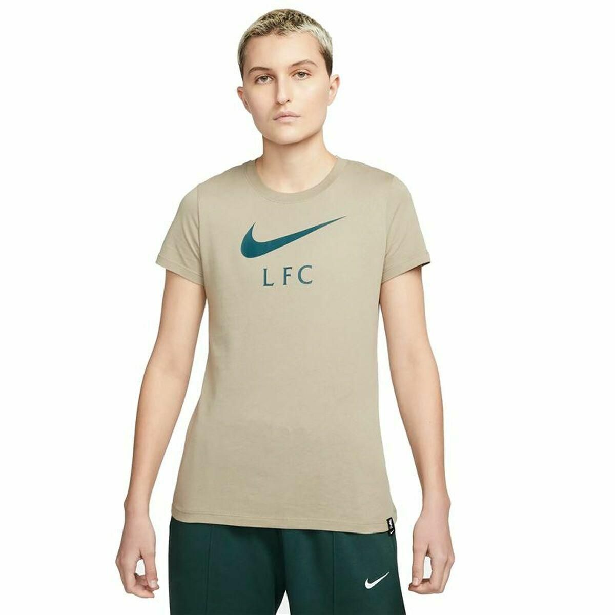 Kortærmet T-shirt til Kvinder Nike Liverpool FC Brun S