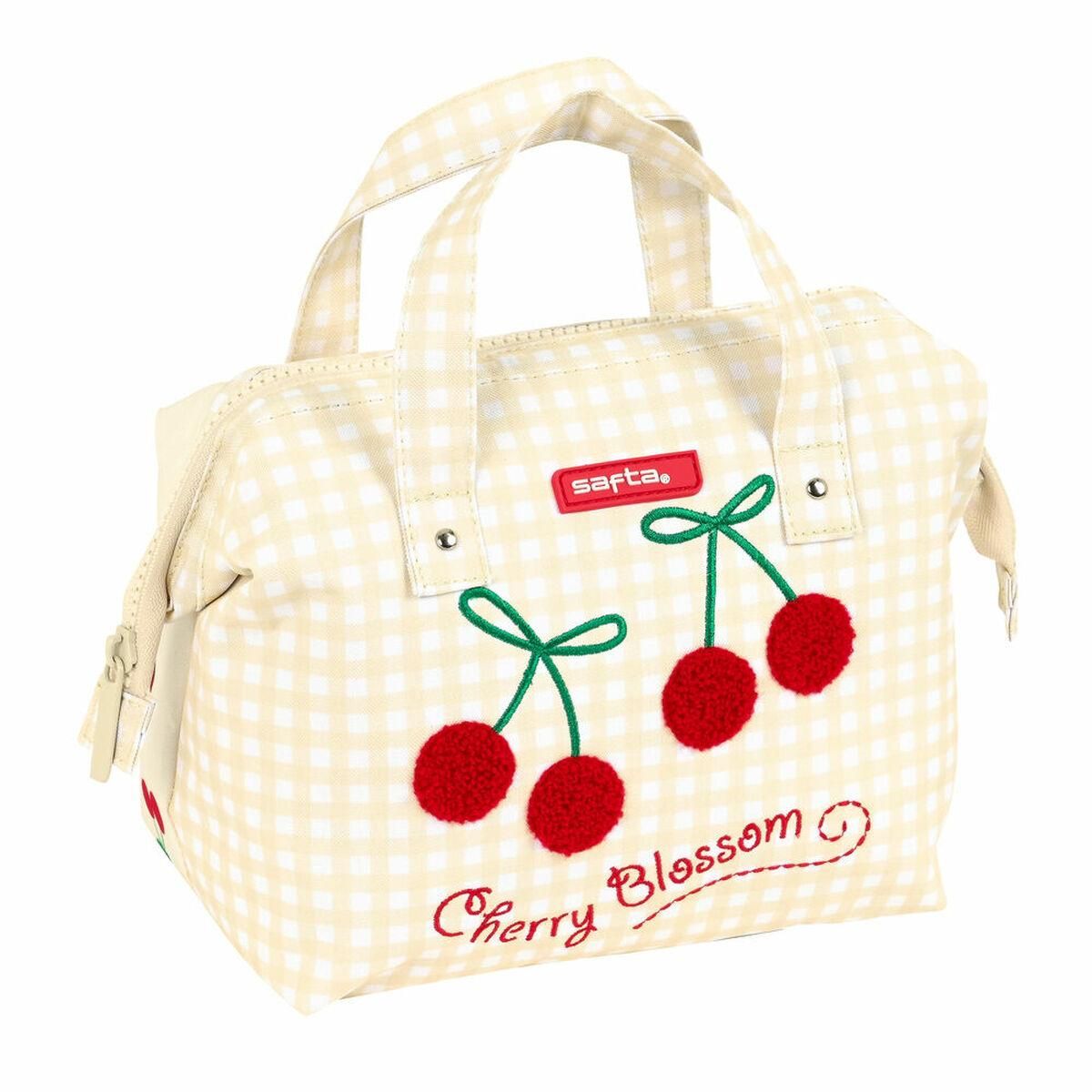 Skoletoilettaske Safta Cherry Beige (26.5 x 17.5 x 12.5 cm)