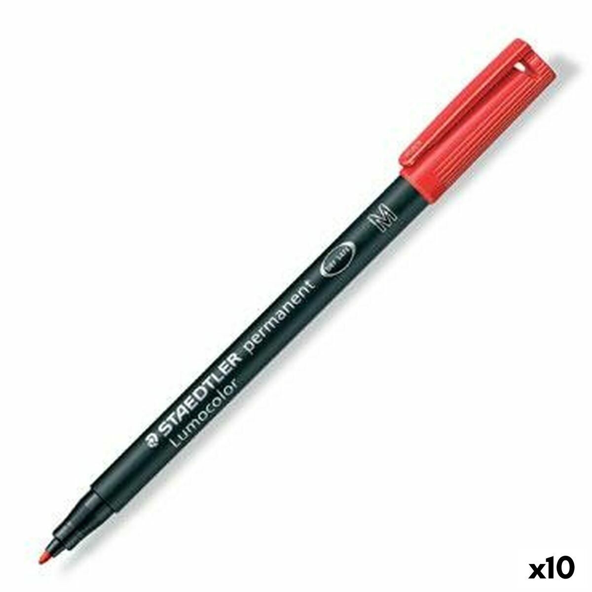 Sprittusch Staedtler Lumocolor 317-2 M Rød (10 enheder)