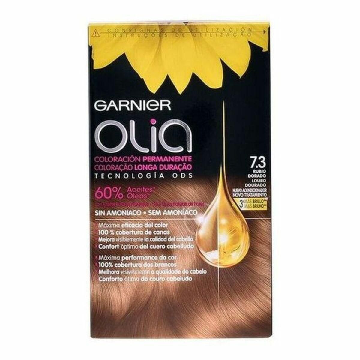 Farve uden Ammoniak Olia Garnier 3600541548367 Golden Dark Blonde