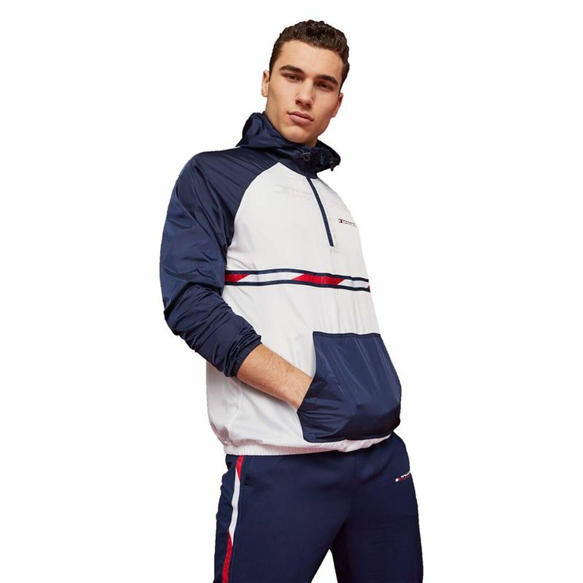 Sportsjakke til Mænd Tommy Hilfiger Colour-Blocked Mørkeblå L