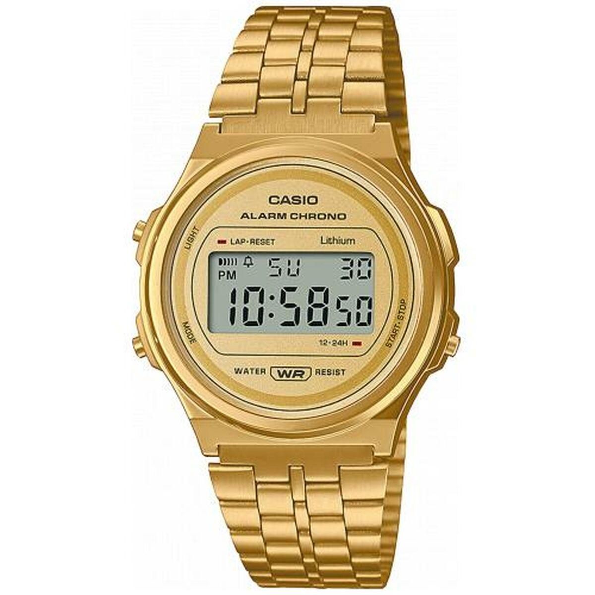 Unisex ur Casio A171WEG-9AEF Gylden Vintage