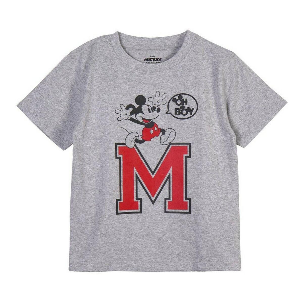 Kortærmet T-shirt Mickey Mouse Grå 6 år