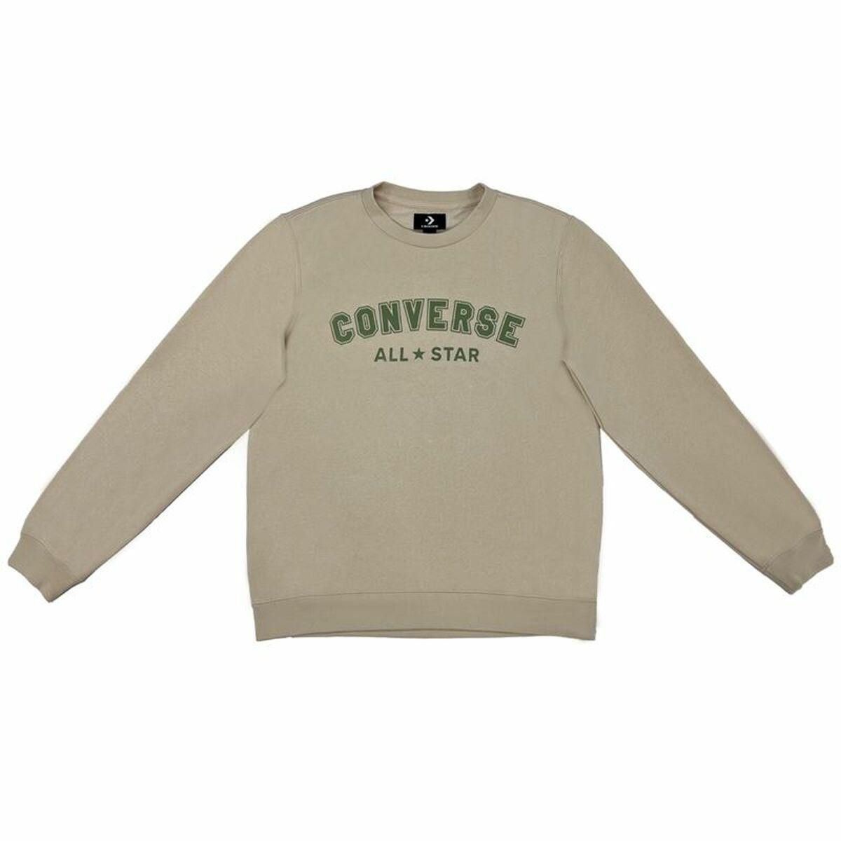 Sweaters uden Hætte til Mænd Converse Classic Fit All Star Single Screen Brun S