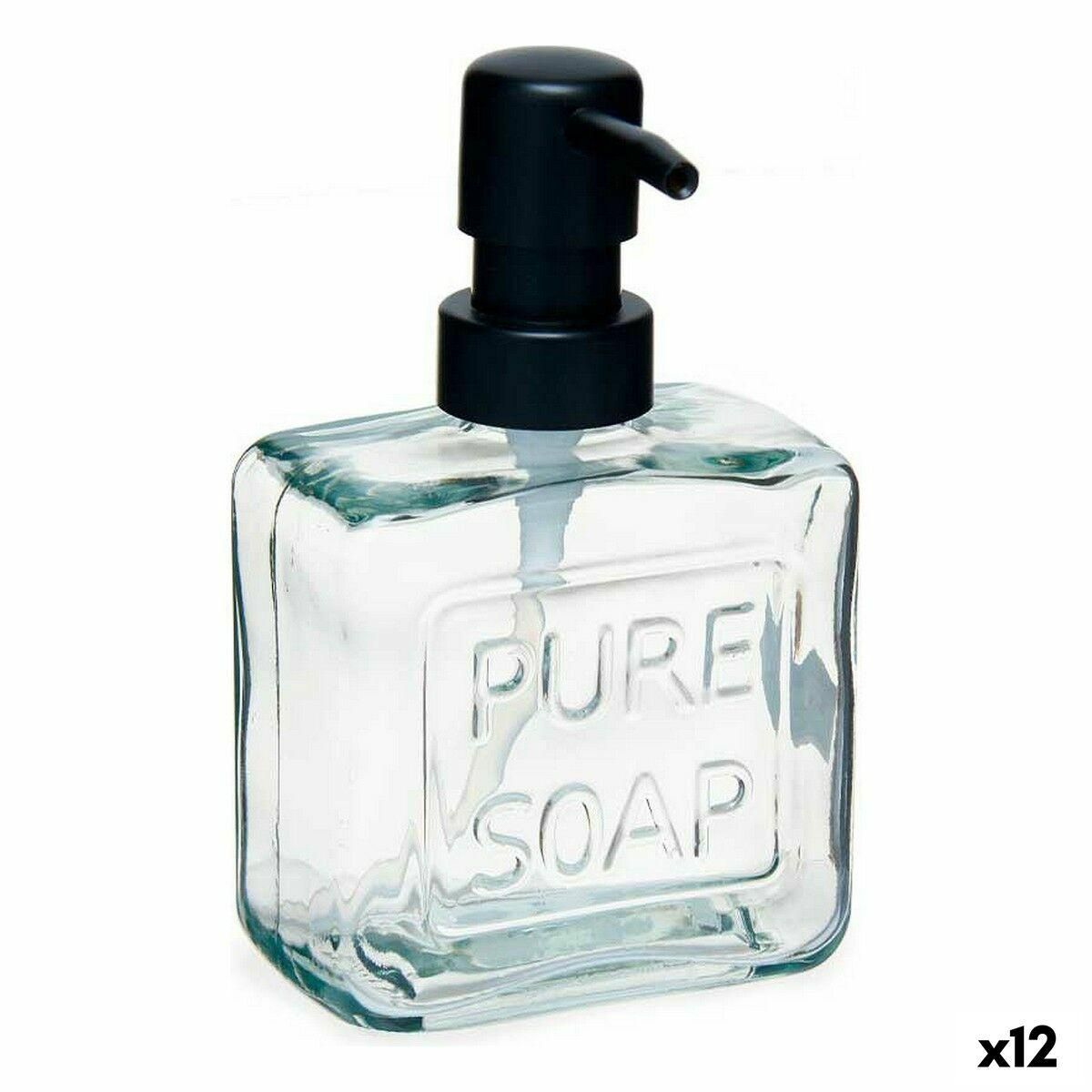 Sæbedispenser Pure Soap 250 ml Krystal Gennemsigtig Plastik (12 enheder)