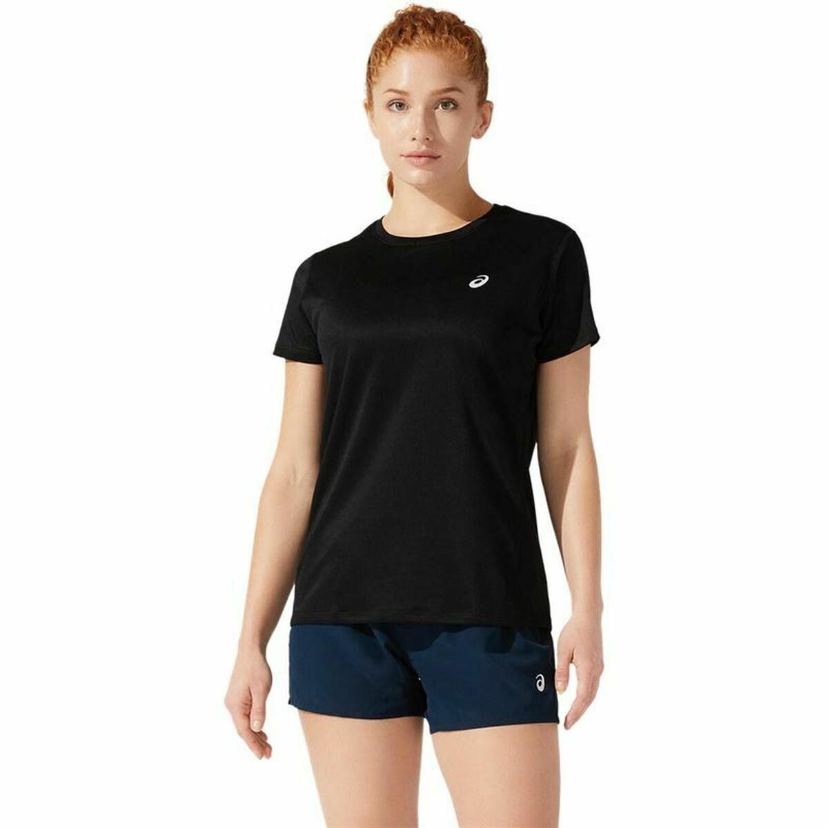 Kortærmet T-shirt til Kvinder Asics Core SS Sort S