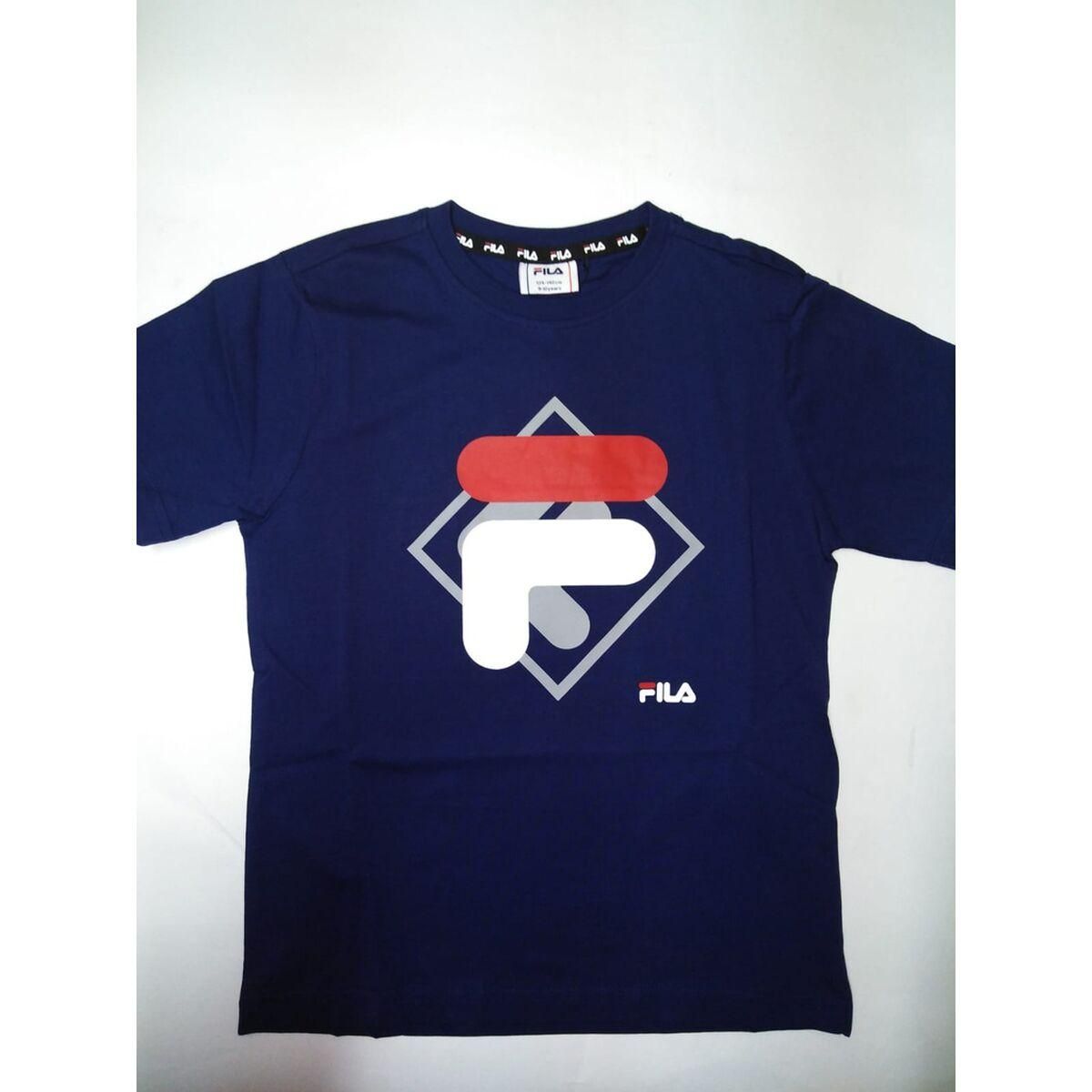 Børne Kortærmet T-shirt Fila FAT0340 50001 Marineblå 14 år