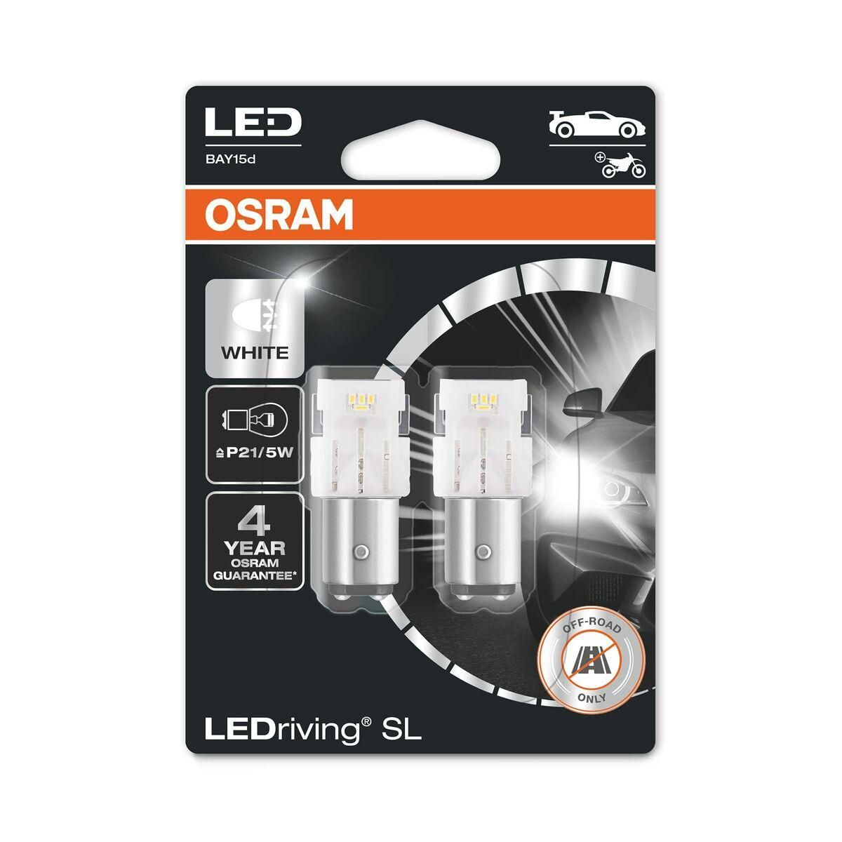 Pære til køretøj Osram OS7528DWP-02B 145 Lm 2 W 12 V 6000 K BAY15D