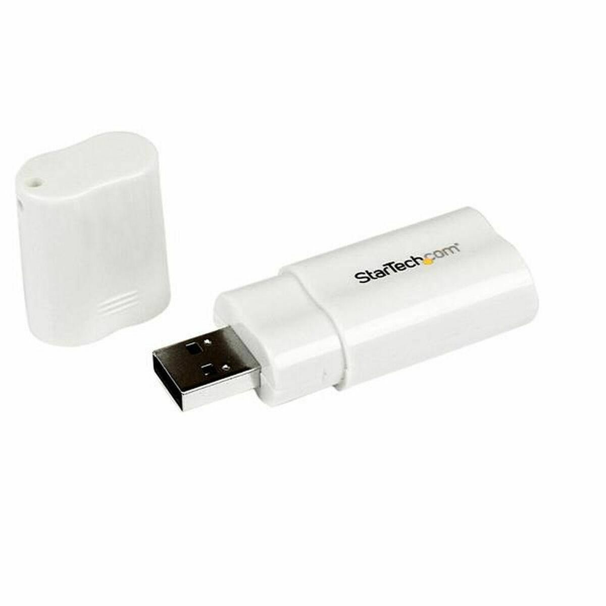 Eksternt lydkort USB Startech ICUSBAUDIO Hvid