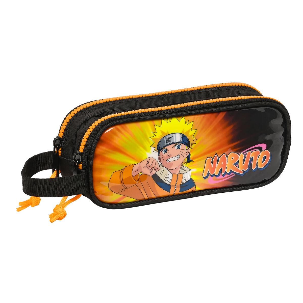 Dobbelt carry-all Naruto Sort Orange 21 x 8 x 6 cm