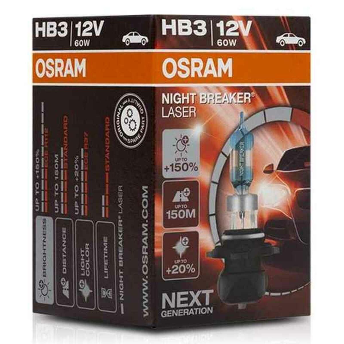 Pære til køretøj OS9005NL Osram OS9005NL HB3 60W 12V