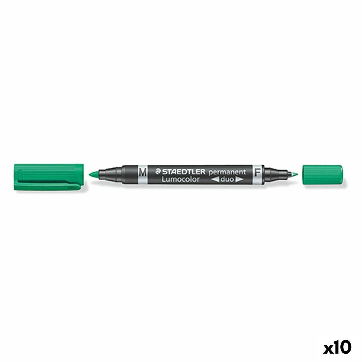 Sprittusch Staedtler Lumocolor Duo Grøn (10 enheder)