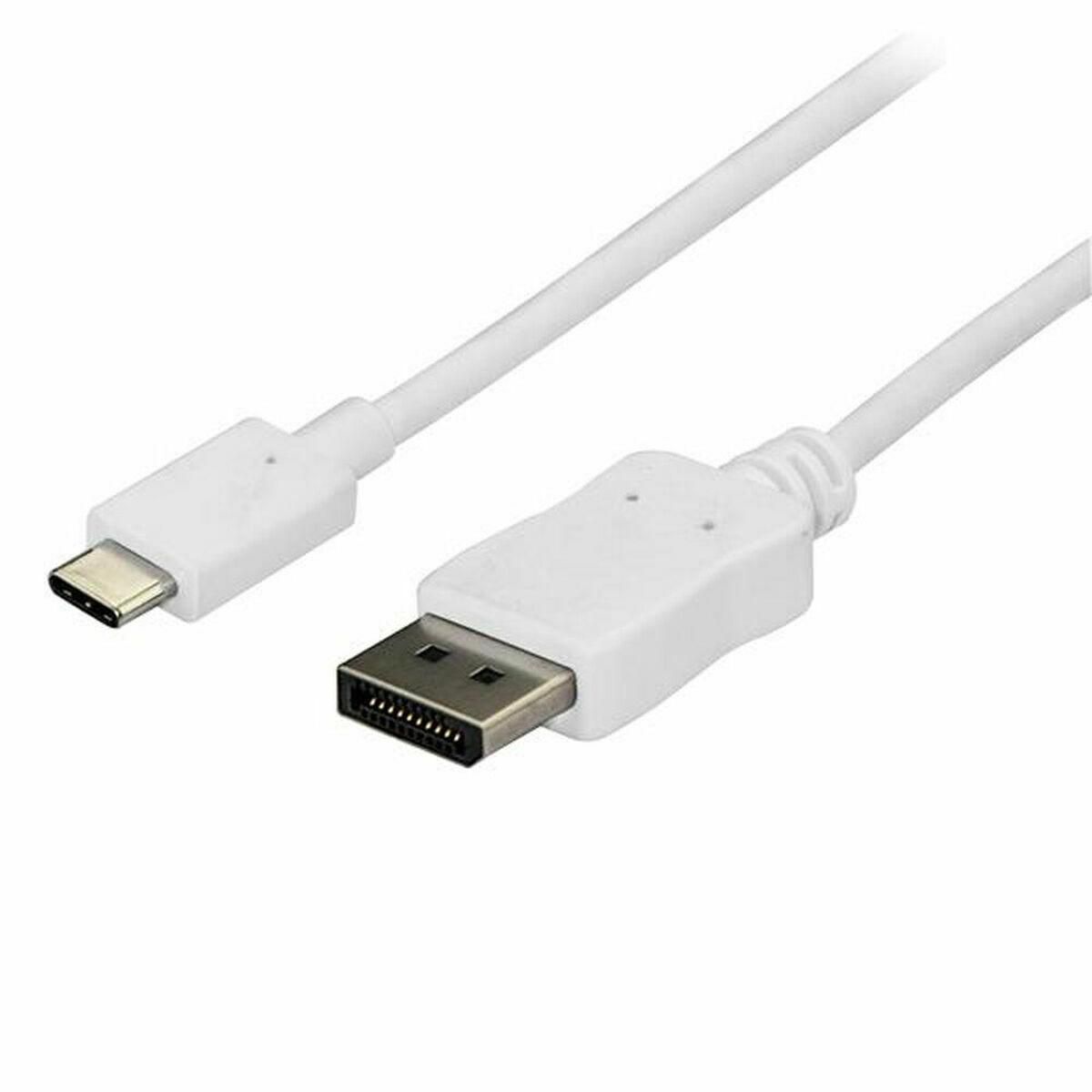 USB C til DisplayPort-adapter Startech CDP2DPMM6W 1,8 m Hvid