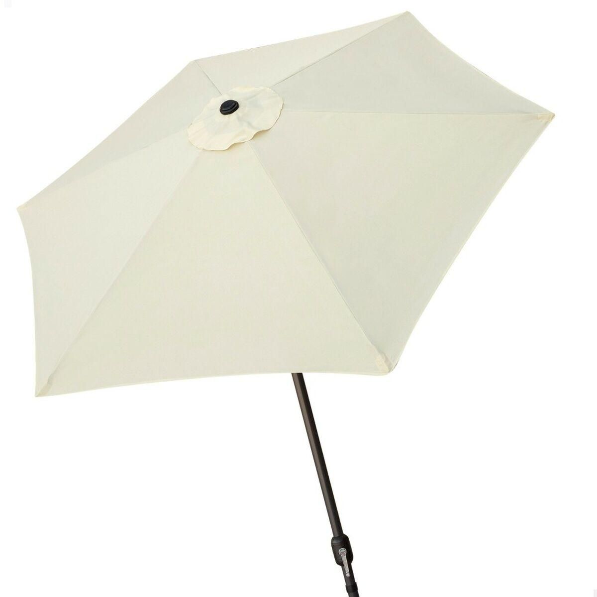 Parasol Aktive 270 x 235,5 x 270 cm Ø 270 cm Stål Aluminium Flødefarvet