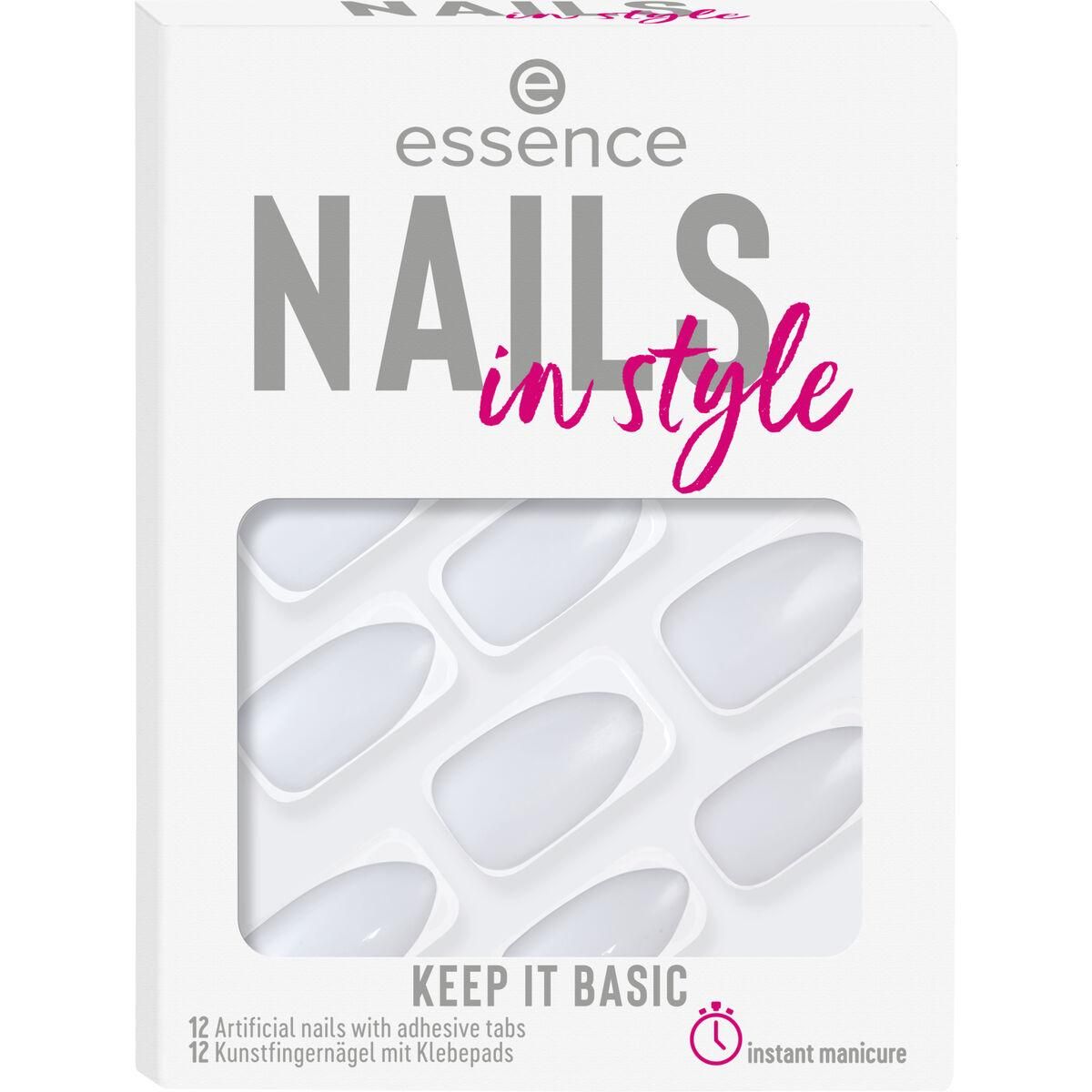 Falske negle Essence Nails In Style 12 Dele 15-keep it basic