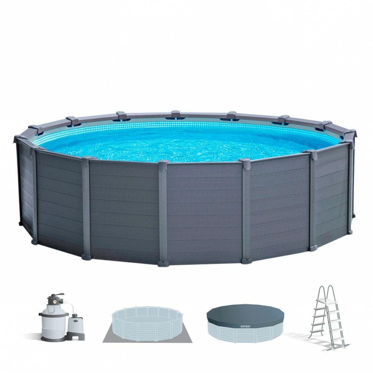 Pool Aftageligt Intex 478 x 124 x 478 cm