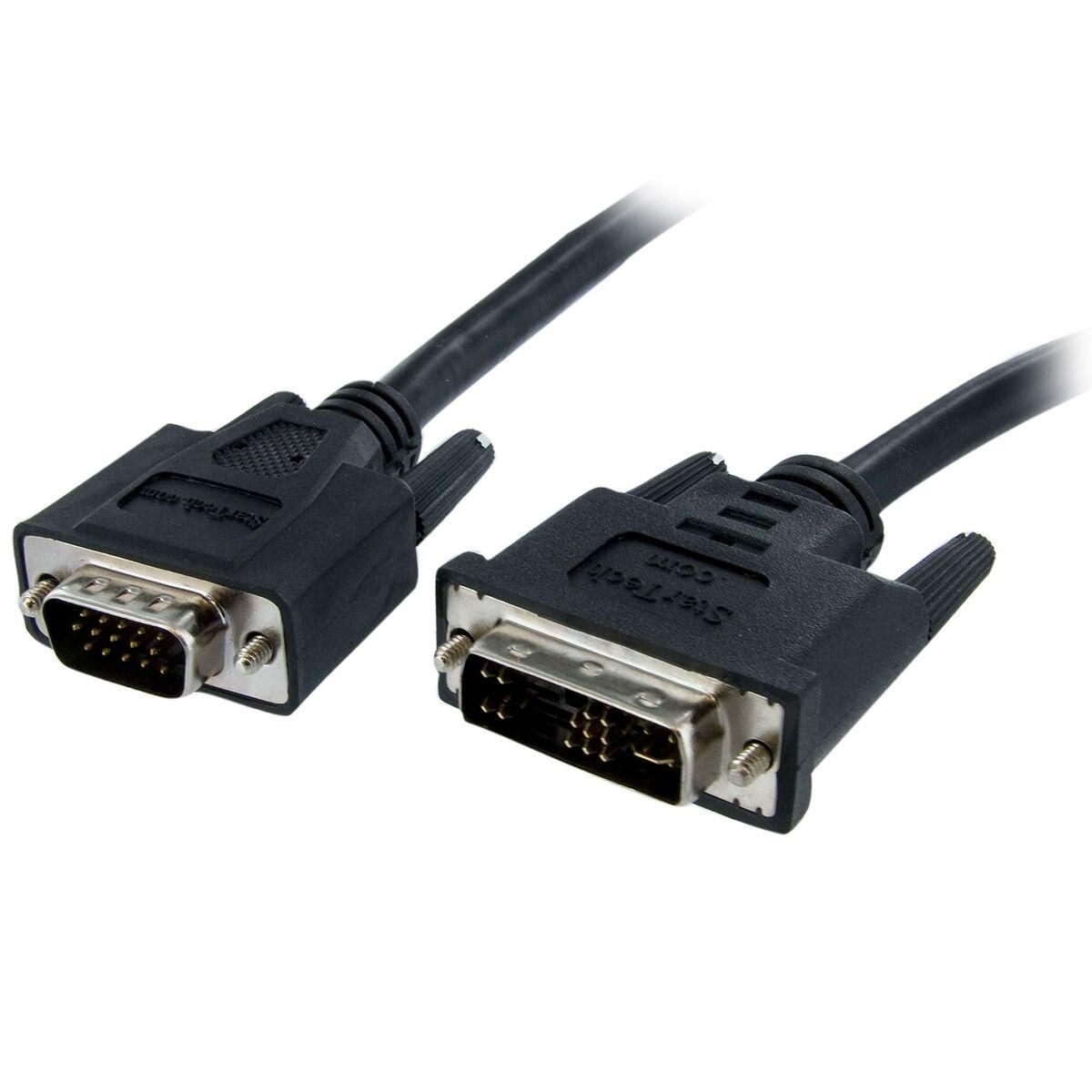 VGA til DVI-adapter Startech DVIVGAMM5M Sort