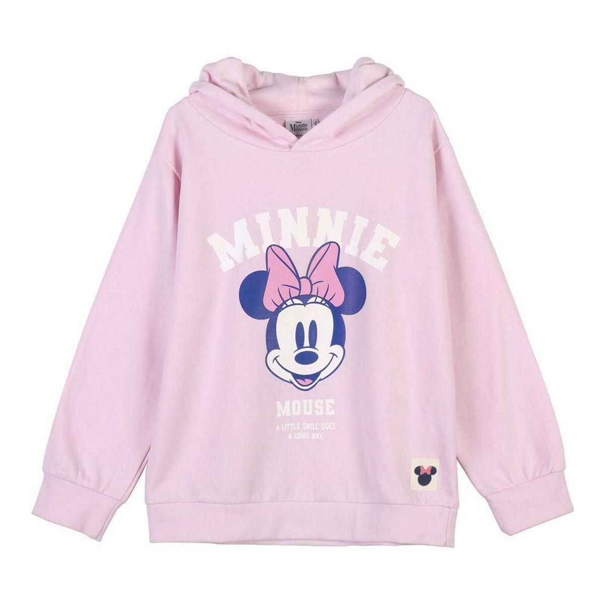 Sweatshirt til Børn Minnie Mouse Pink 12 år