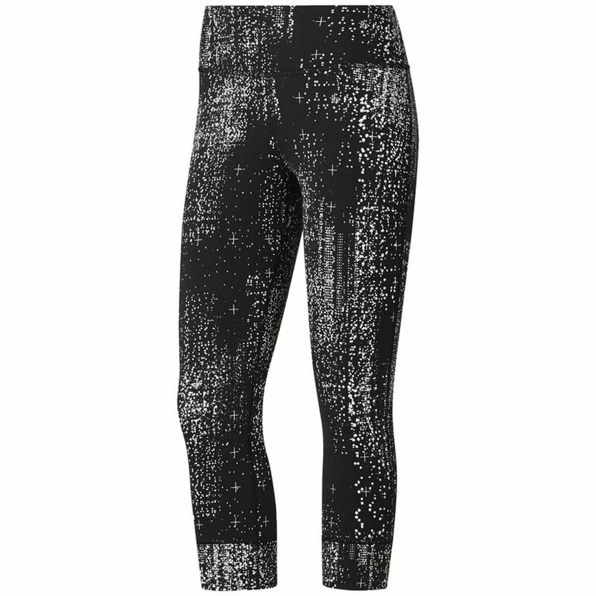 Sport leggings til kvinder Reebok Lux 3/4 Sort XS