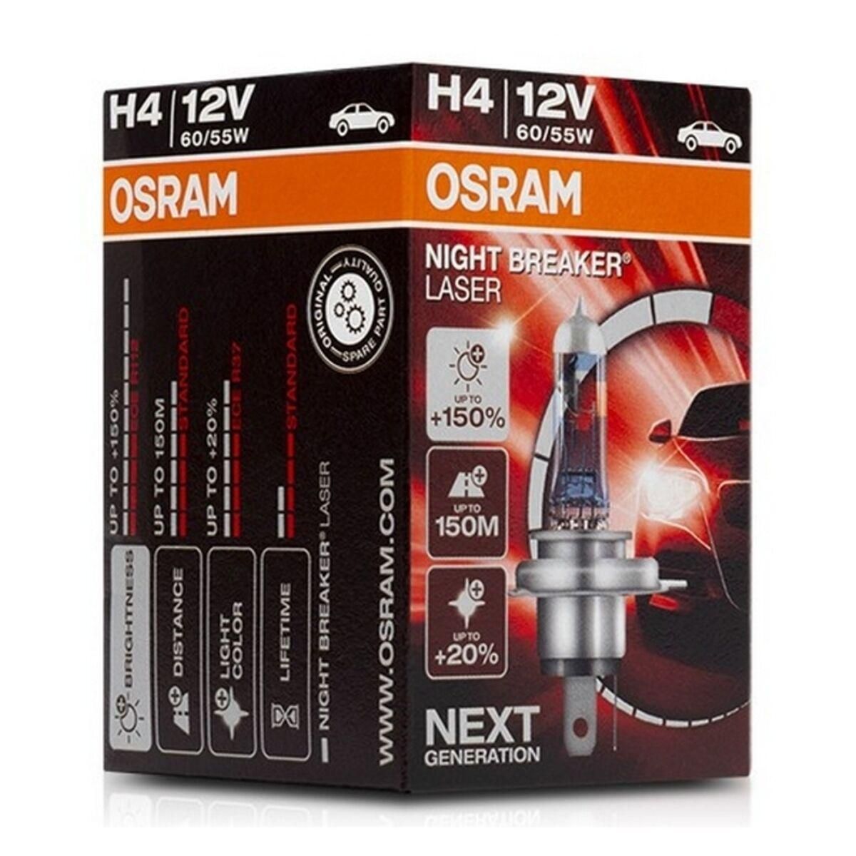 Pære til køretøj Osram 64193NL H4 12V 60/55W 3900K