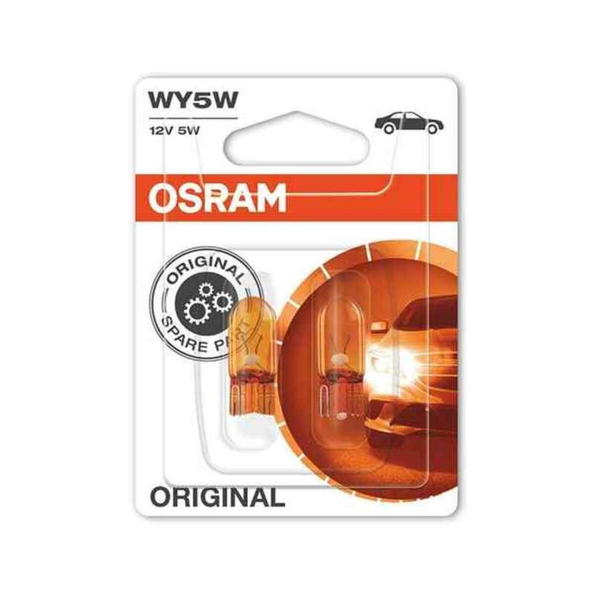 Pære til køretøj OS2827NA-02B Osram OS2827NA-02B WY5W 5W 12V (2 Dele)