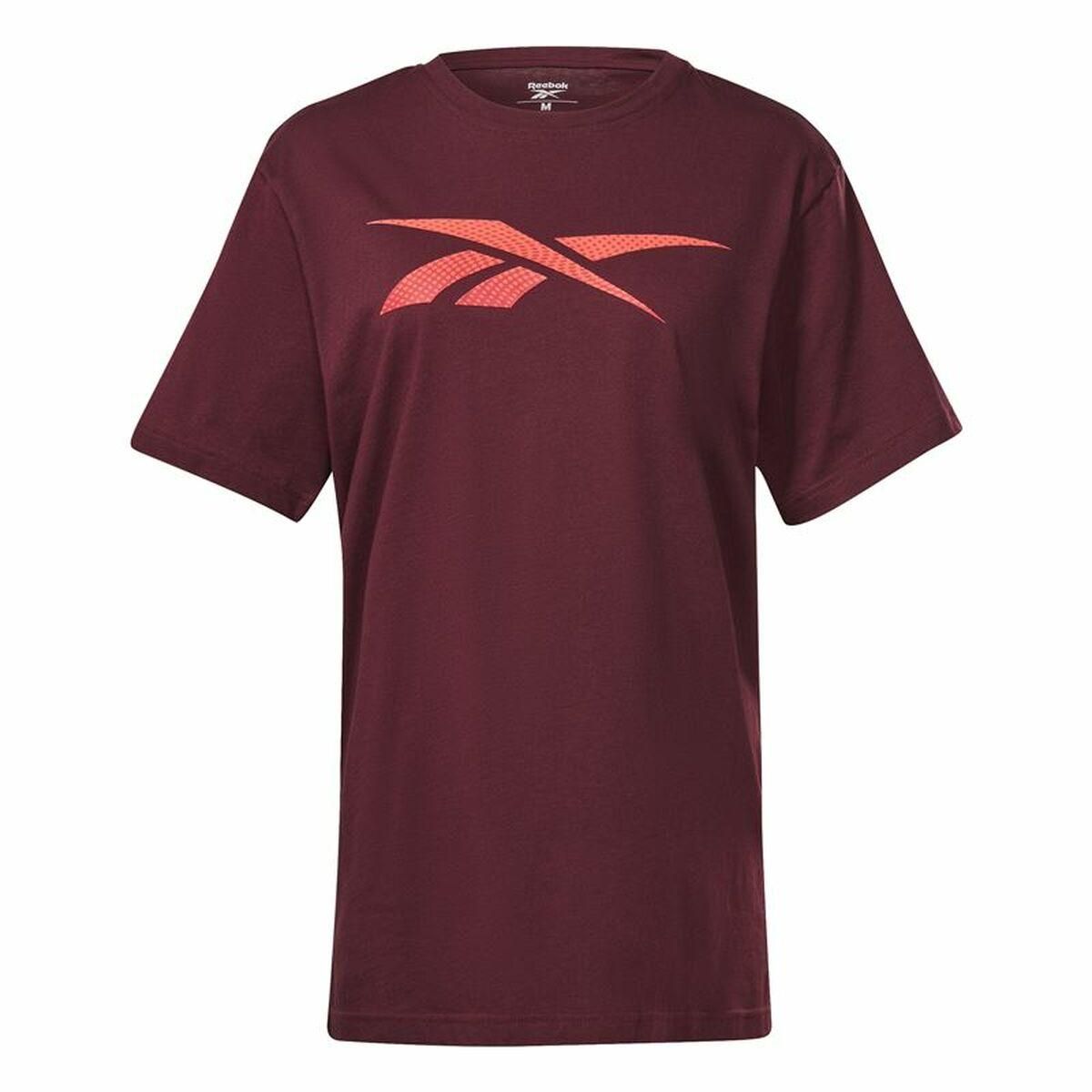 Kortærmet T-shirt til Mænd Reebok RI Logo Rødbrun S