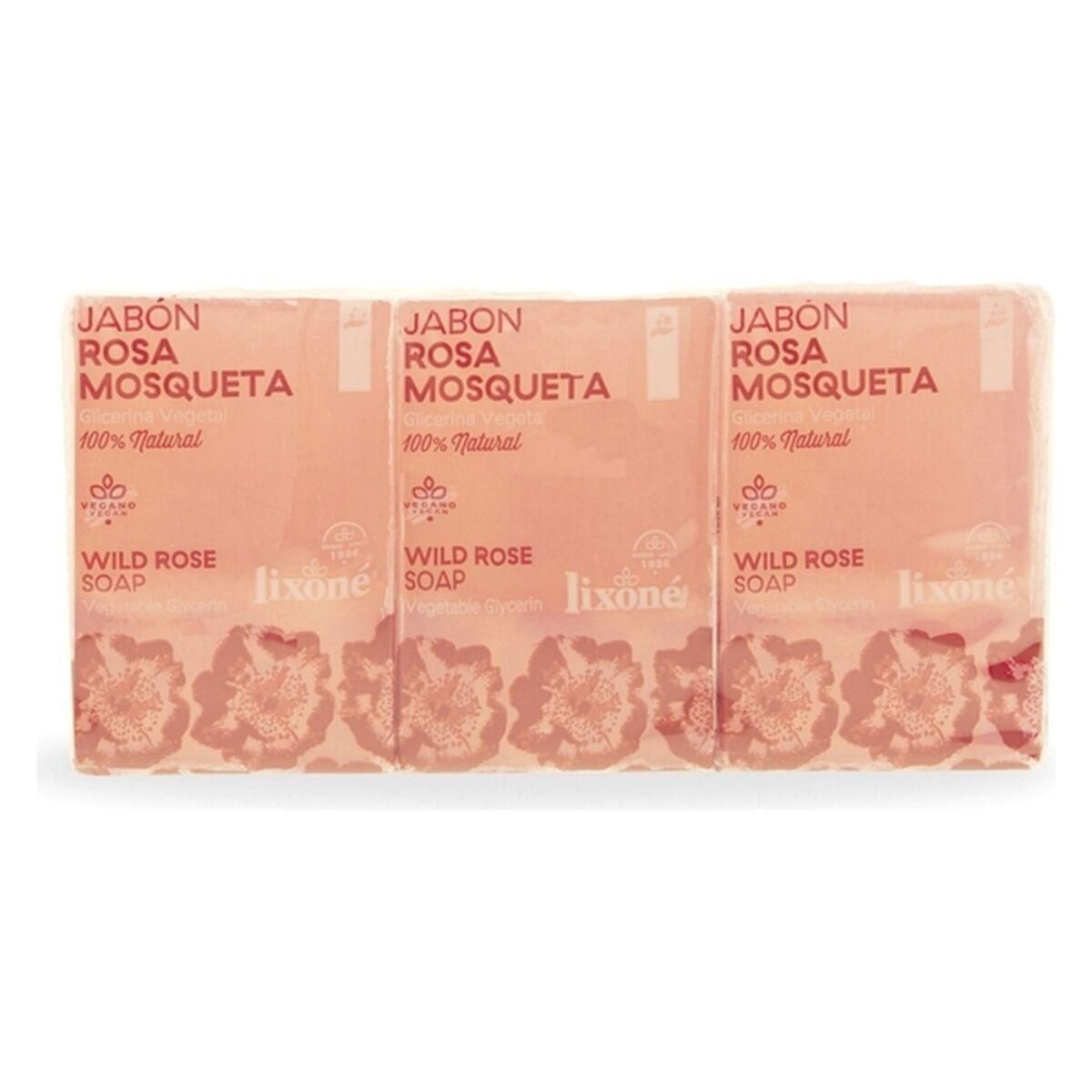 Sæbe Pille Rosa Mosqueta Lixoné (3 x 125 g)