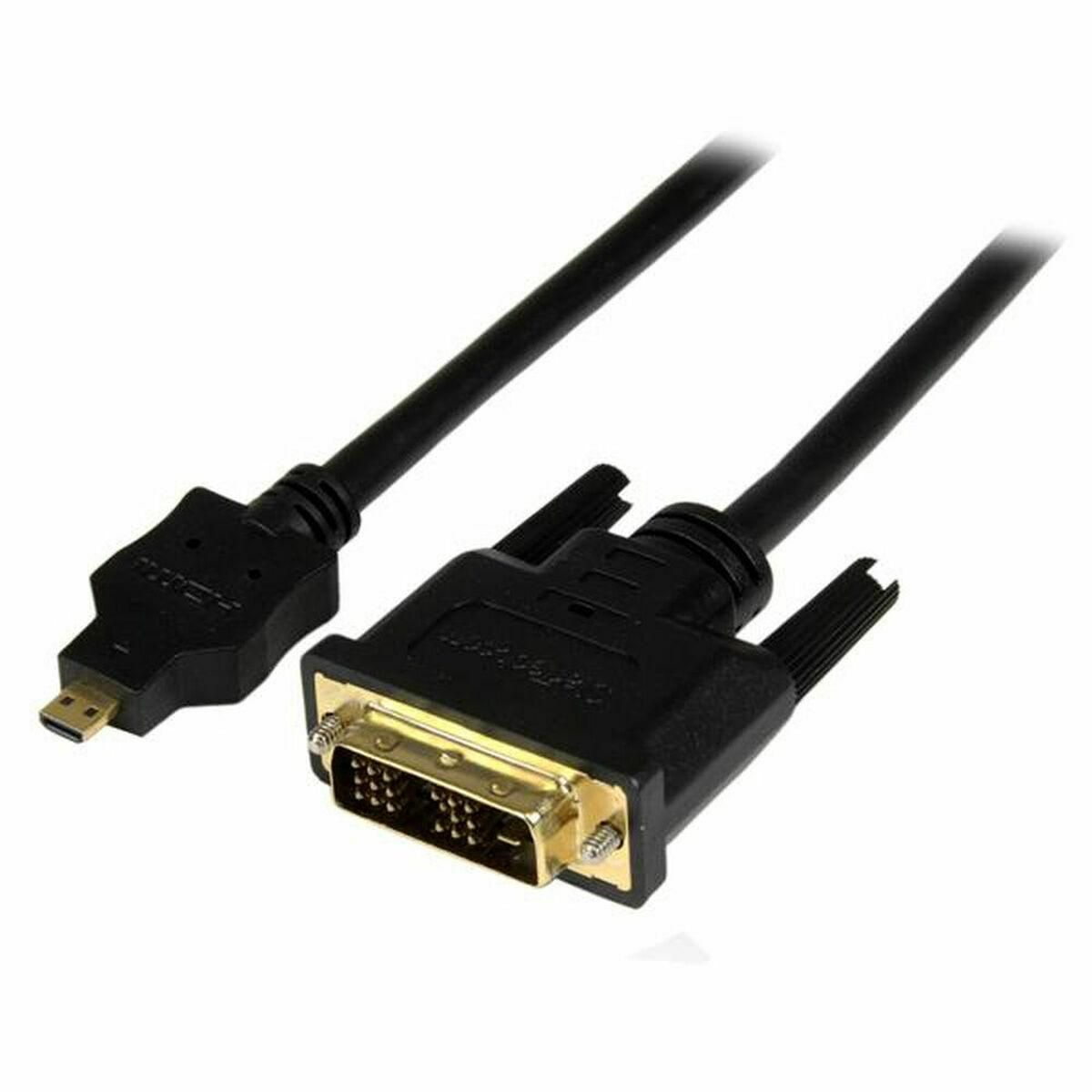 HDMI til DVI-kabel Startech HDDDVIMM2M 2 m Sort