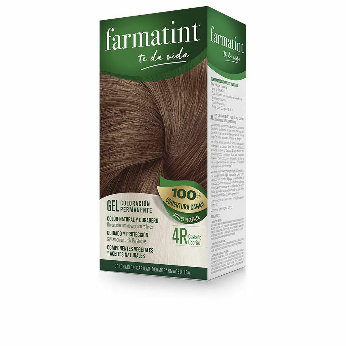 Permanent Farve Farmatint 4r-Castaño Cobrizo Gel