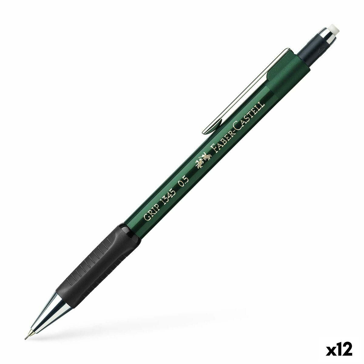 Stiftholder Faber-Castell Grip 1345 Grøn 0,5 mm (12 enheder)