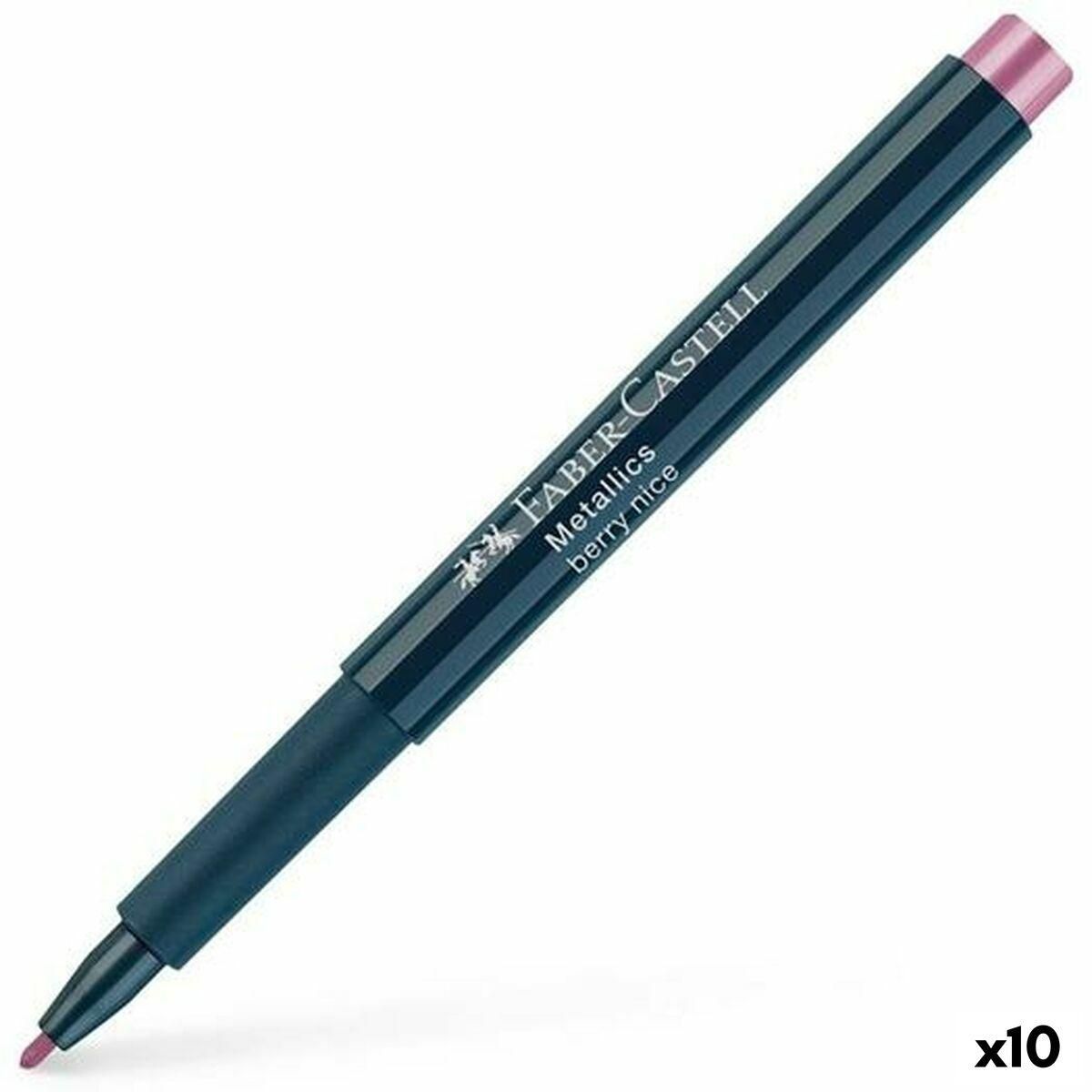 Markør Faber-Castell Metallics Berry Nice Pink (10 enheder)