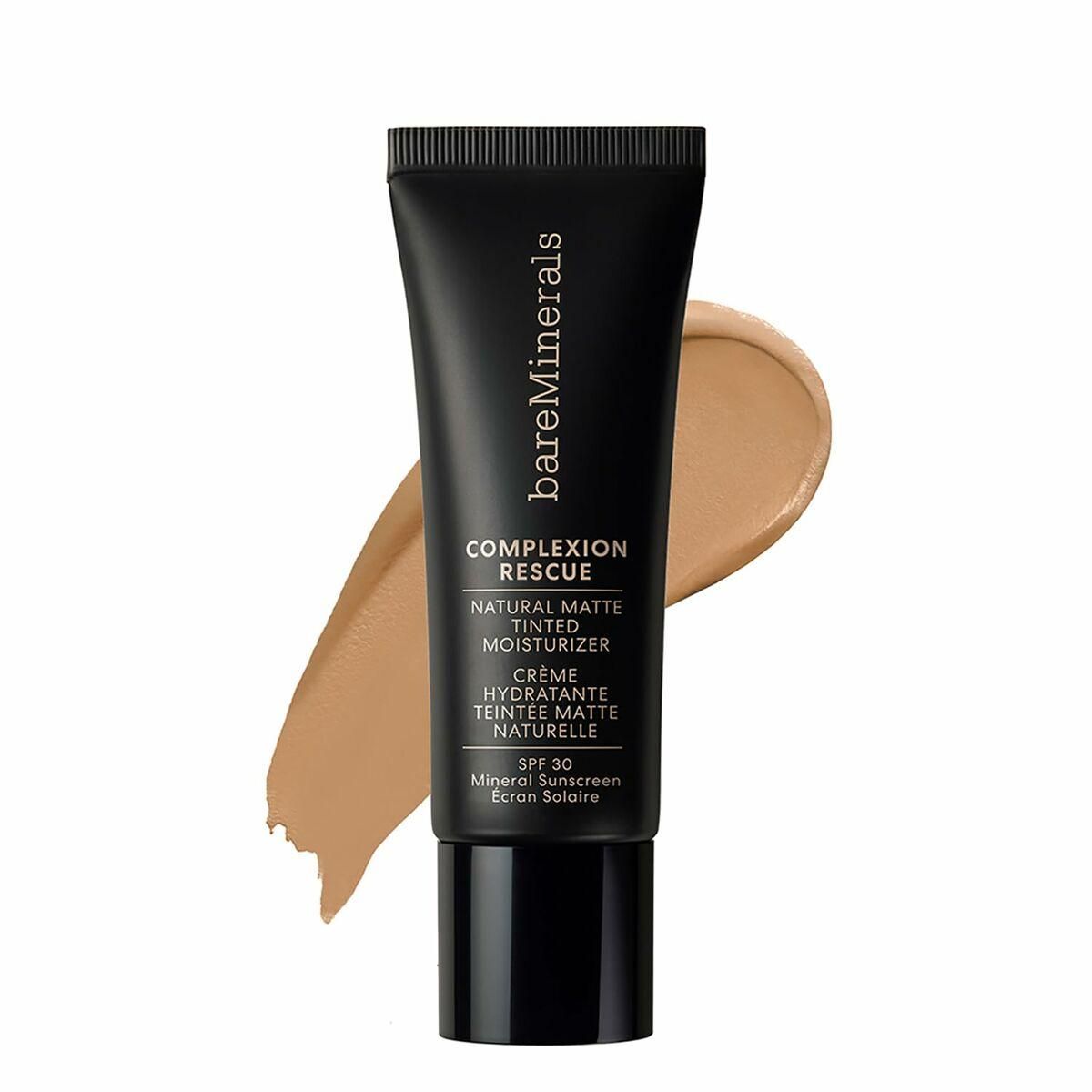 Fugtighedscreme med Farve bareMinerals Complexion Rescue Tan Amber Spf 30 35 ml