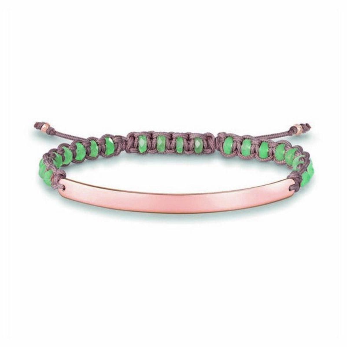 Armbånd til kvinder Thomas Sabo LBA0054 (21 cm) (21 cm) Grøn