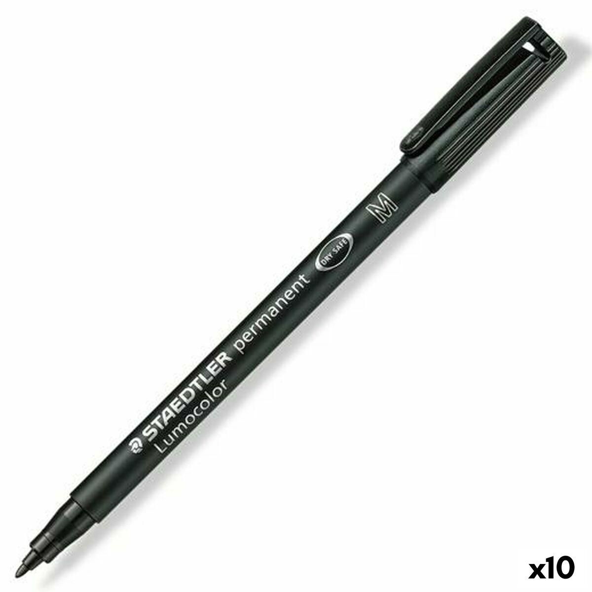 Sprittusch Staedtler Lumocolor 317-9 Sort (10 enheder)