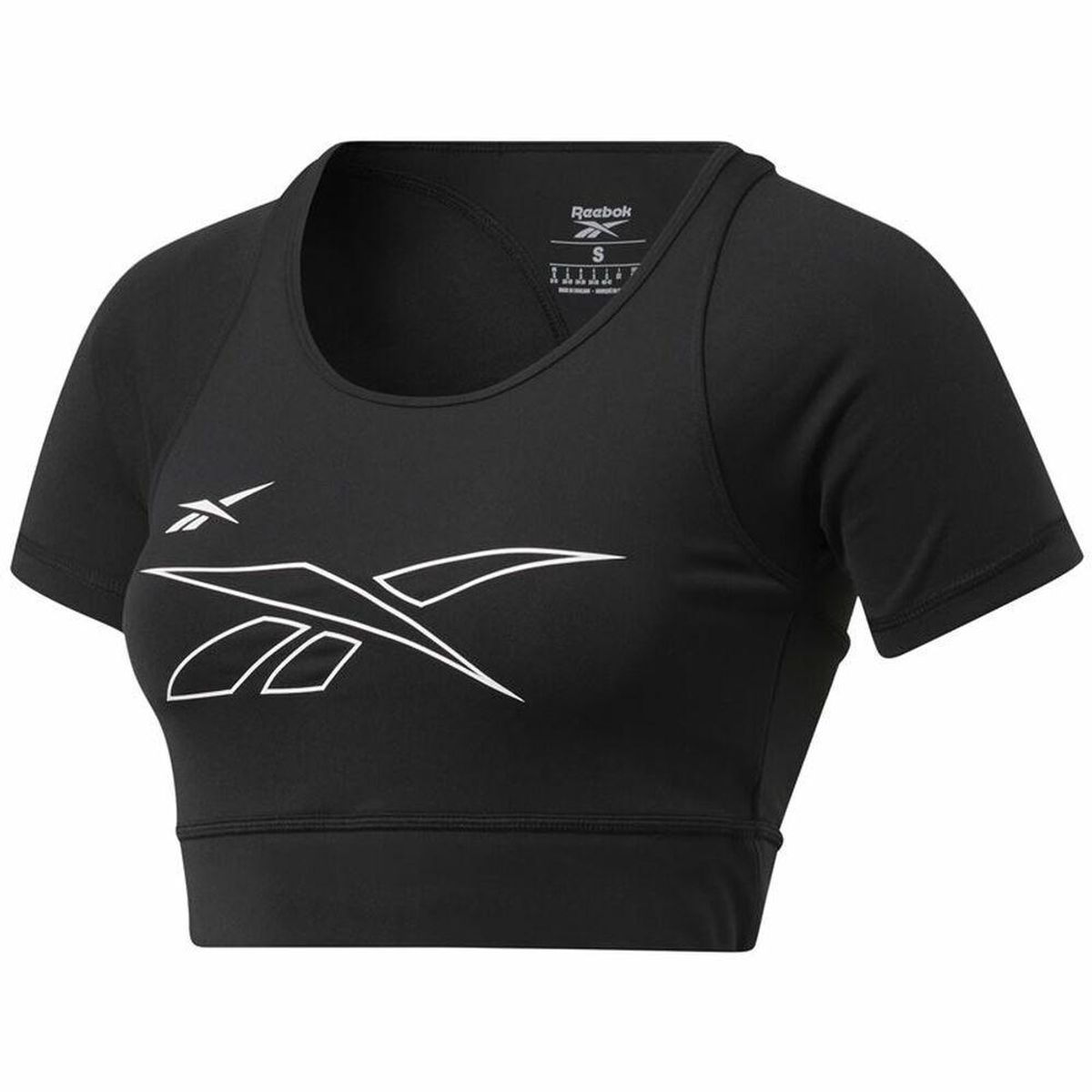 Kortærmet T-shirt til Kvinder Reebok Training MYT Sort M