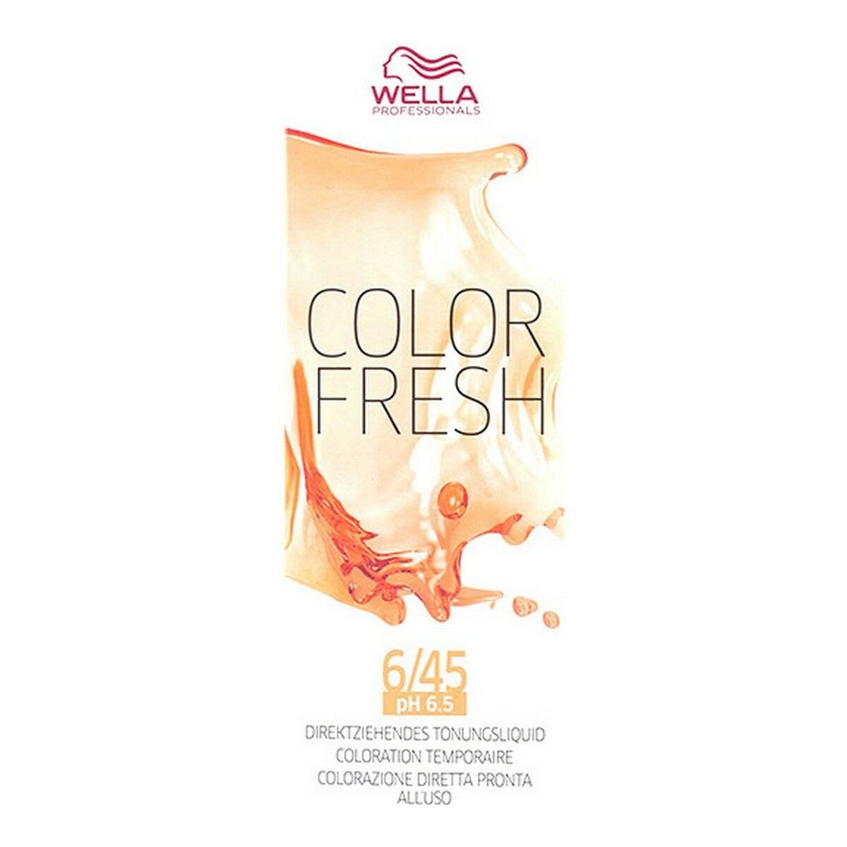 Halvpermanent farvning Color Fresh Wella 456645 6/45 (75 ml)