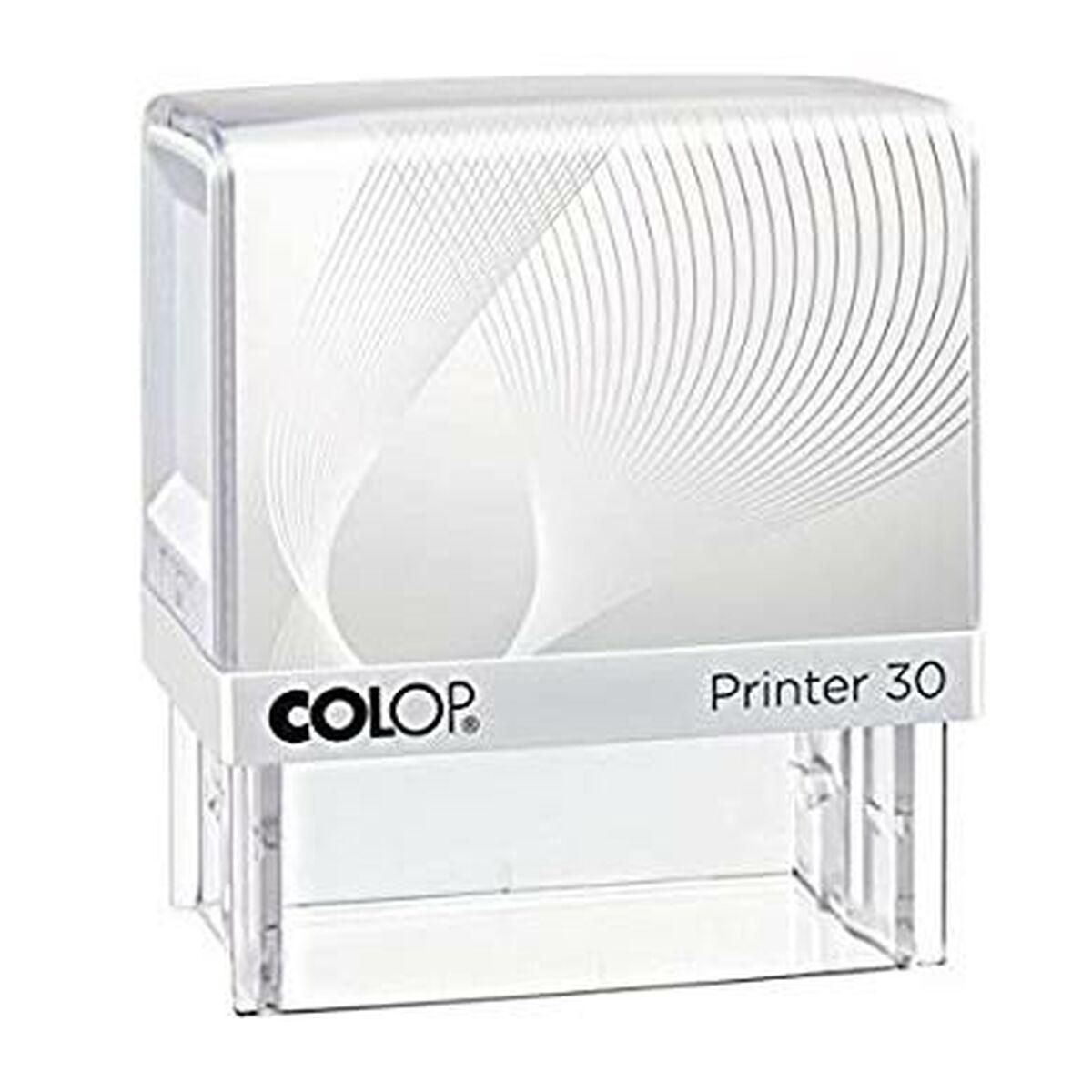 Stempel Colop Printer 30 Hvid Blå