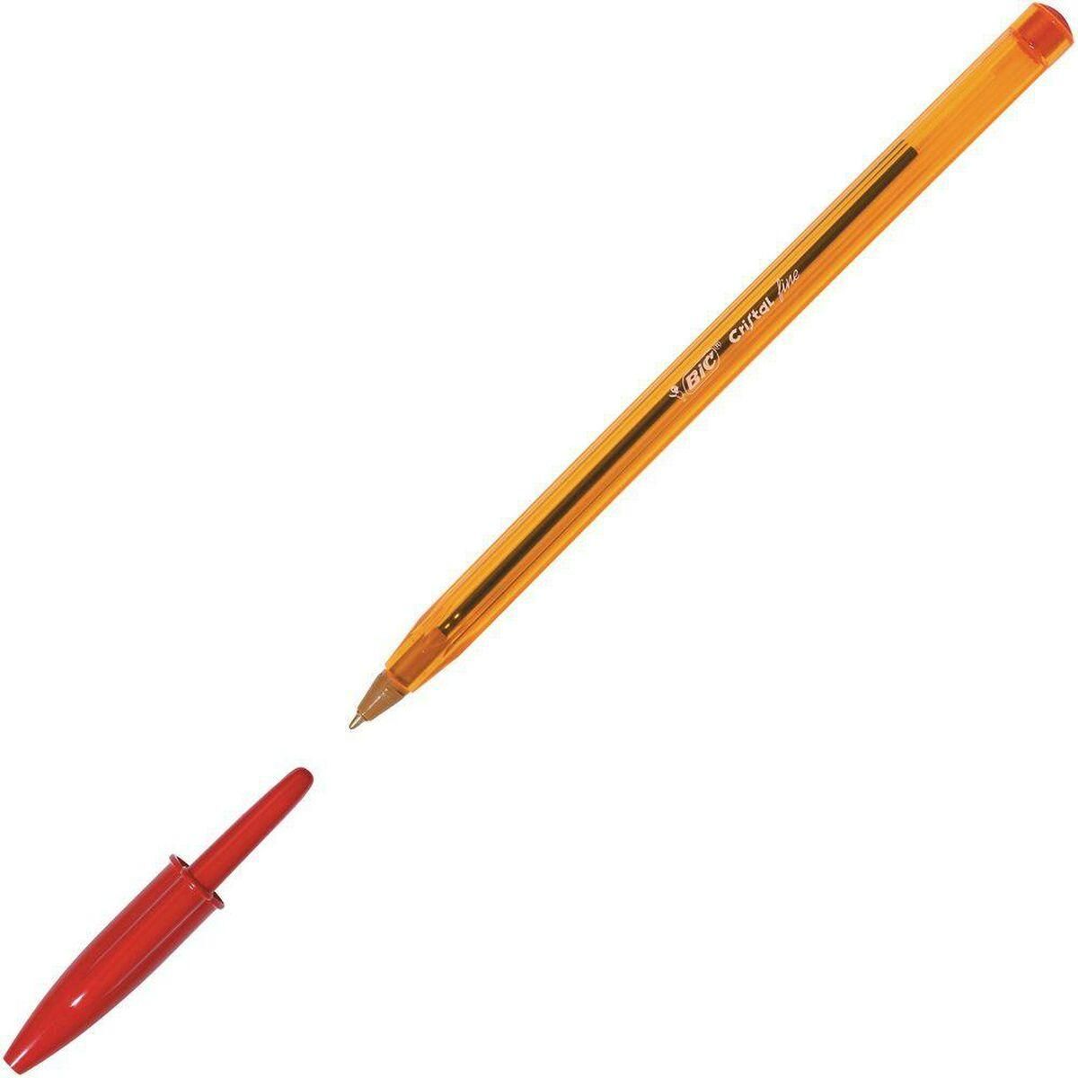 Kuglepen Bic Cristal Fine Rød 0,3 mm 50 Dele