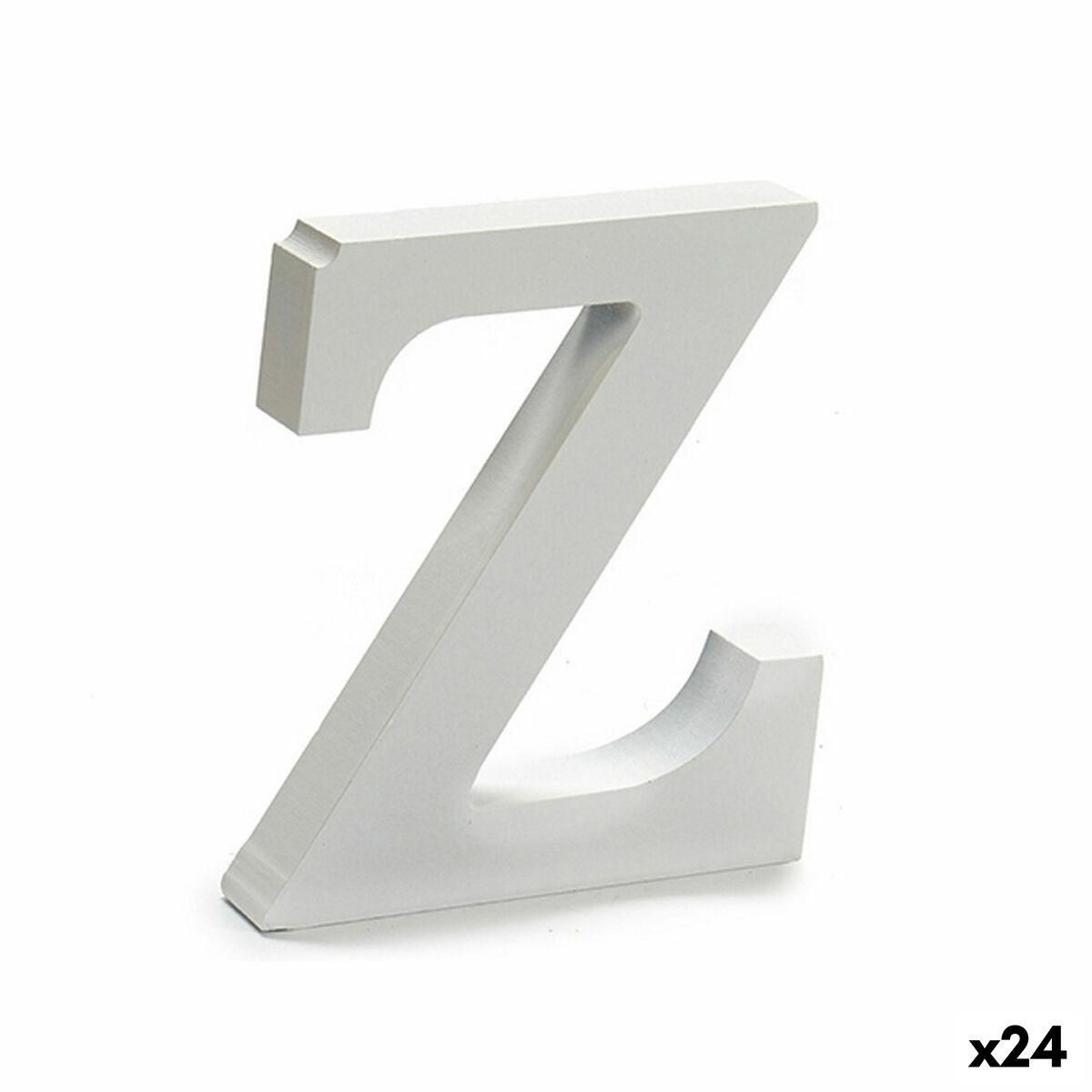 Brev Z Træ Hvid (2 x 16 x 14,5 cm) (24 enheder)