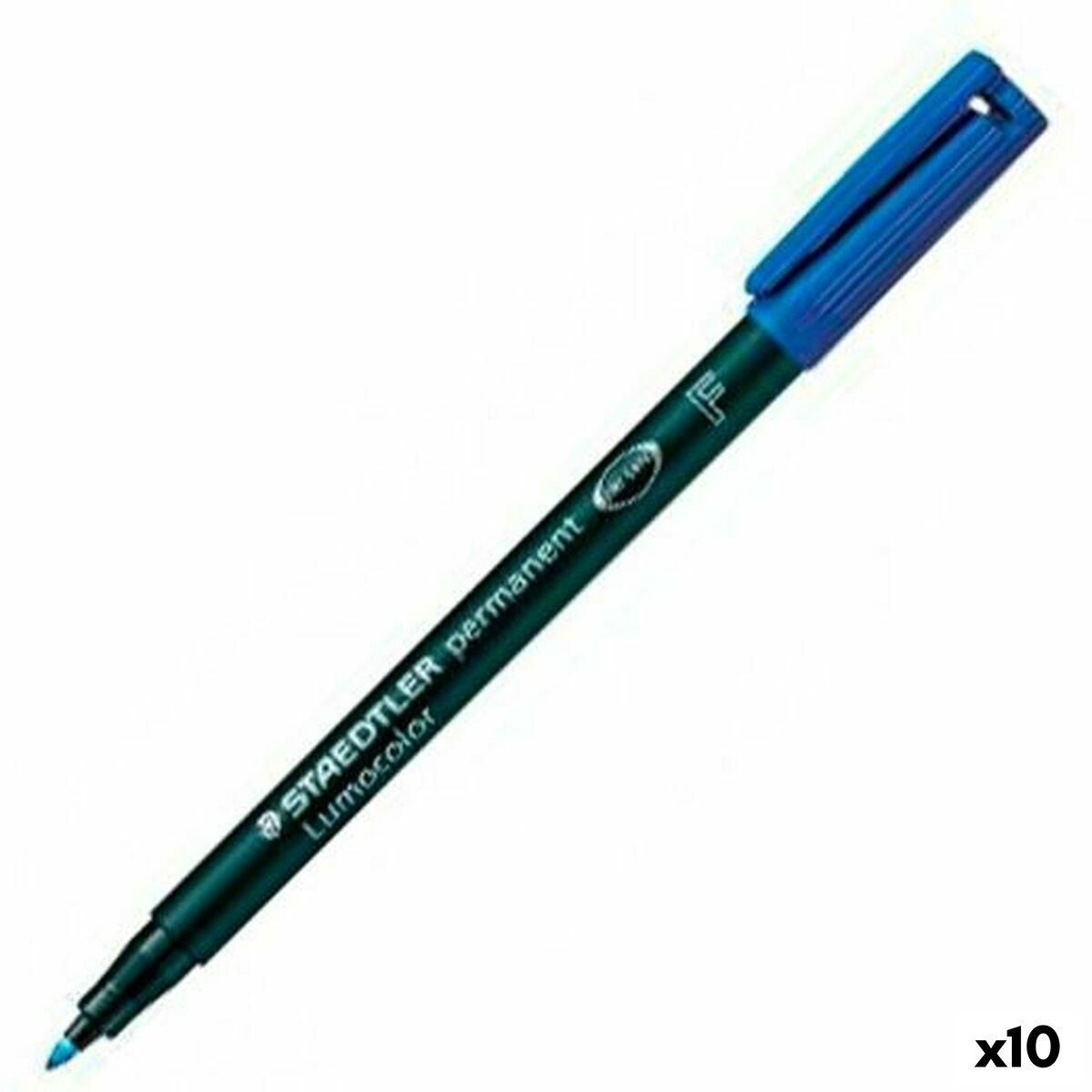 Sprittusch Staedtler Lumocolor 318-3 F Blå (10 enheder)