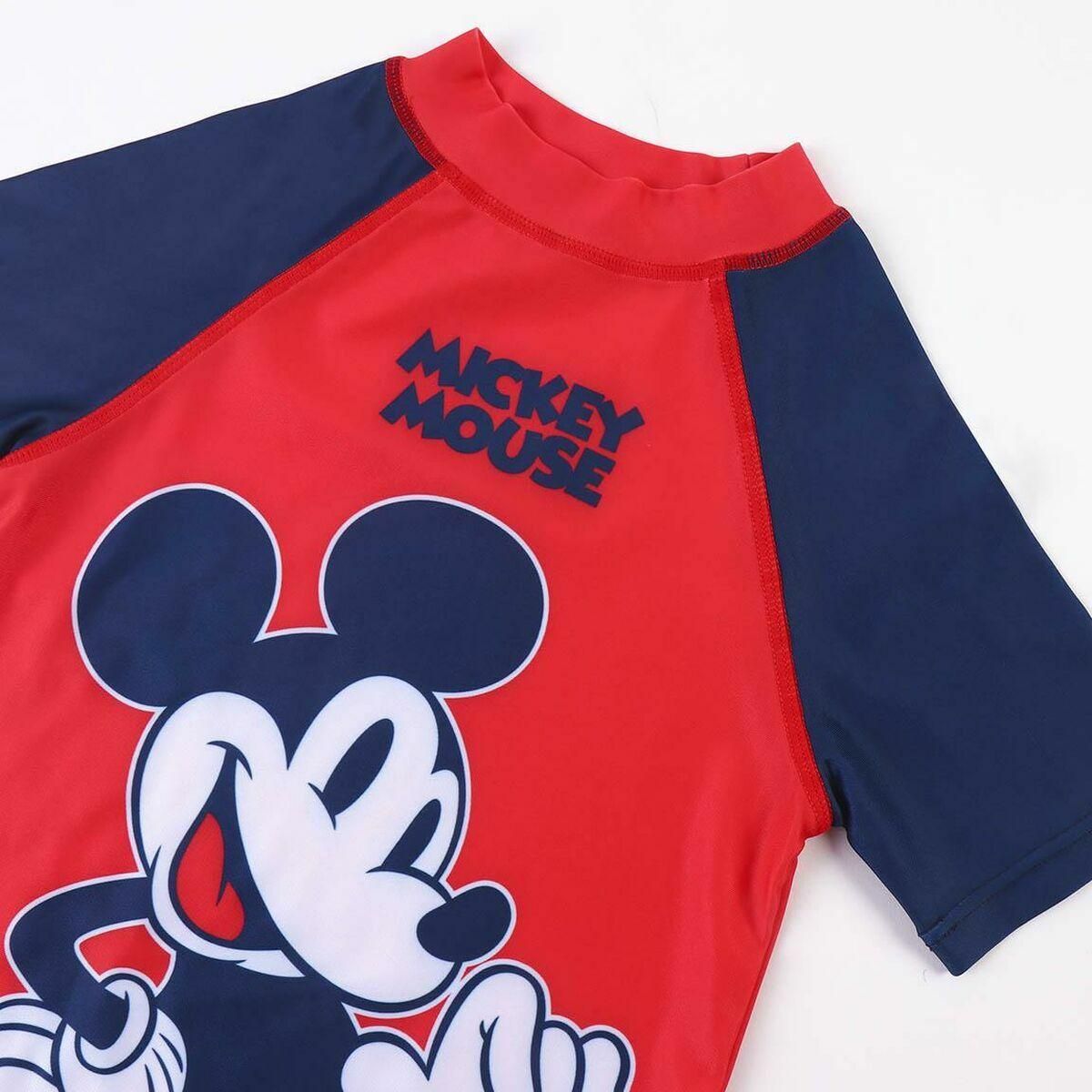 Bade T-shirt Mickey Mouse Rød 18 måneder