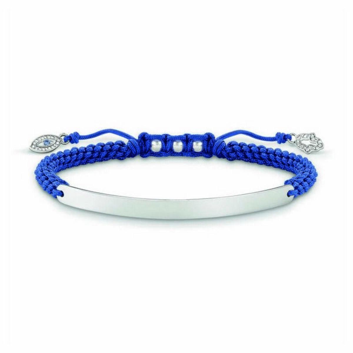 Armbånd til kvinder Thomas Sabo LBA0066-897-1 16 - 19 cm Sølvfarvet Blå 21 cm 14,5-21 cm