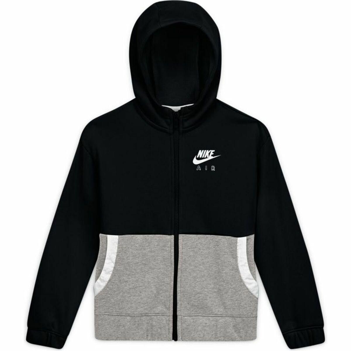 Sportsjakke til børn Nike Air Sort 7-8 år