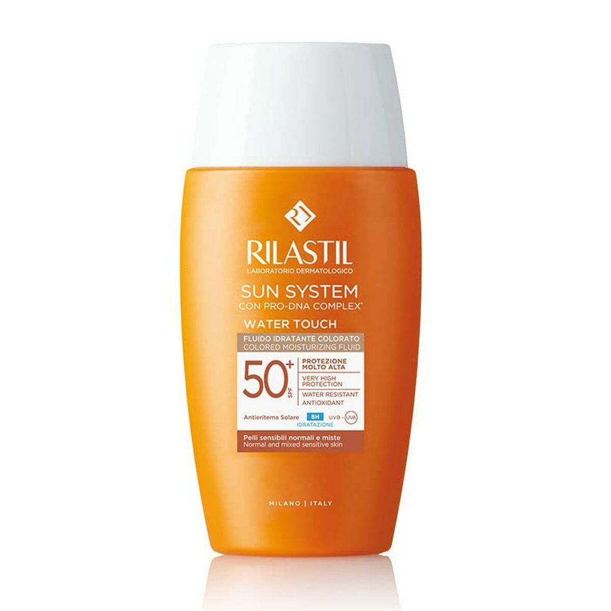 Solbeskyttelse med farve Rilastil Sun System Spf 50+ (50 ml)